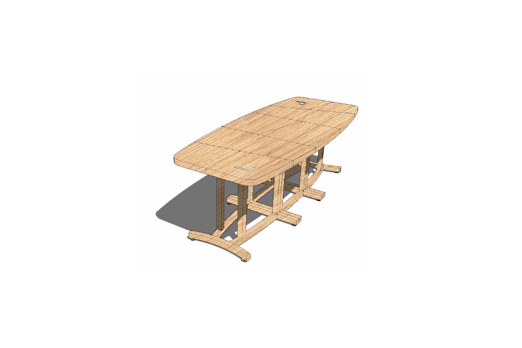Projet de table en chêne massif finition huilée